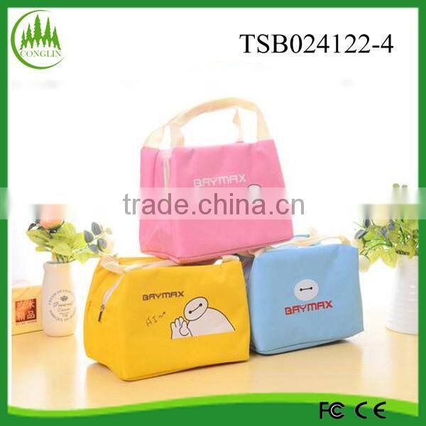 promotion Baymax portable insulated bag canvas cooler bag cheap lunch bag
