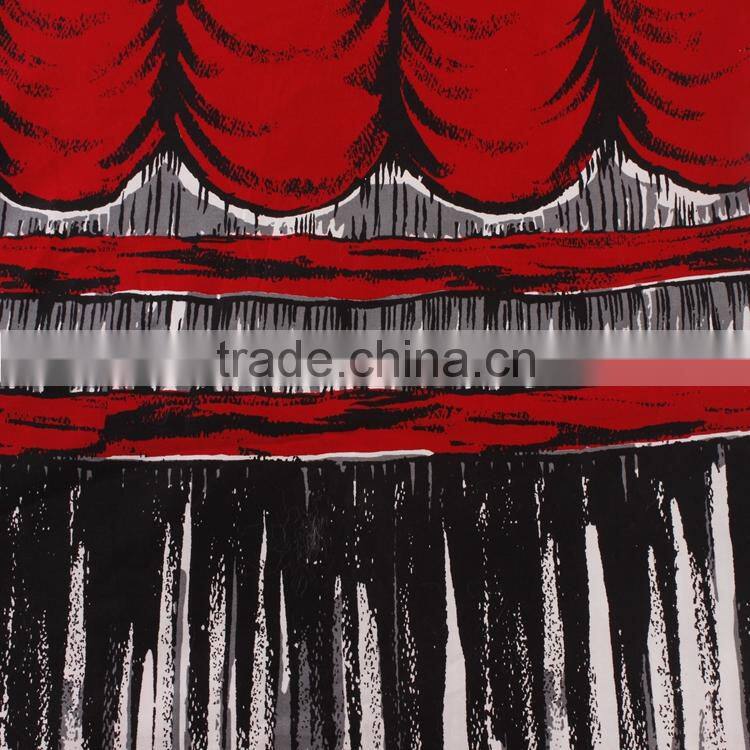 red color woven textile 100 cotton 3x3 canvas fabric printing for garment