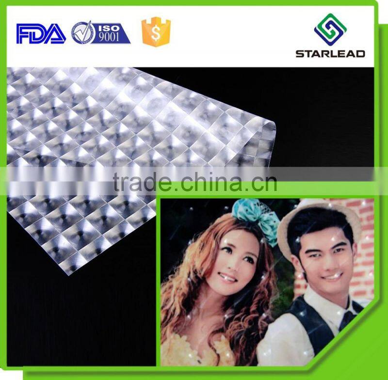 holographic 3d thermal bopp cpp lens film with good price from Wenzhou factory