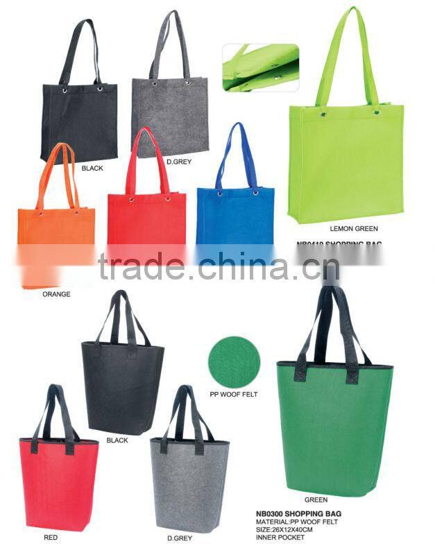 reusable felt shopping bag