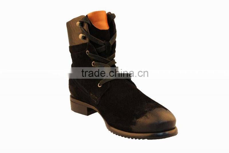2015 High-grade high cut full genuine leather men shoes for walking