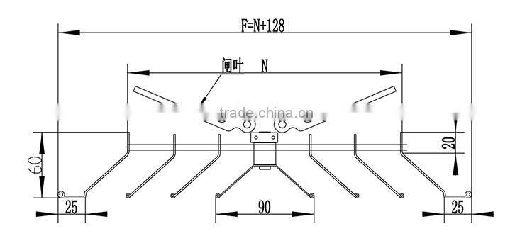 air conditioning aluminum ceiling diffuser with adjustable dampers