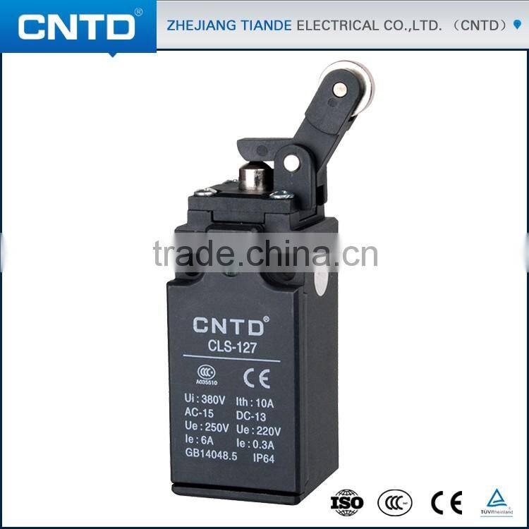 CNTD IP65 Long Mechanical Life Roller Plunger Type 1NC1NO 10A Waterproof Limit Switch