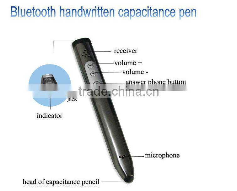 Hot selling bluetooth pen earpiece for ipad and iphone