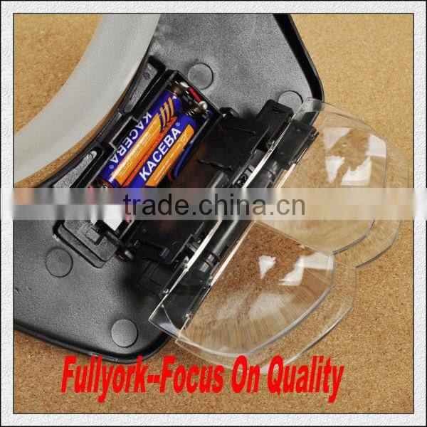 Light Head Magnifying Glass Hands Free Head Magnifier Lens With Adjustable Light