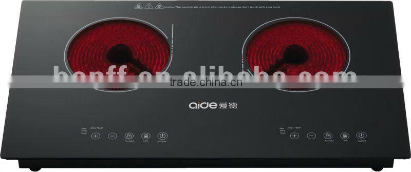 Metal housing 4 digital display 4000w no raditaion double electric ceramic stove