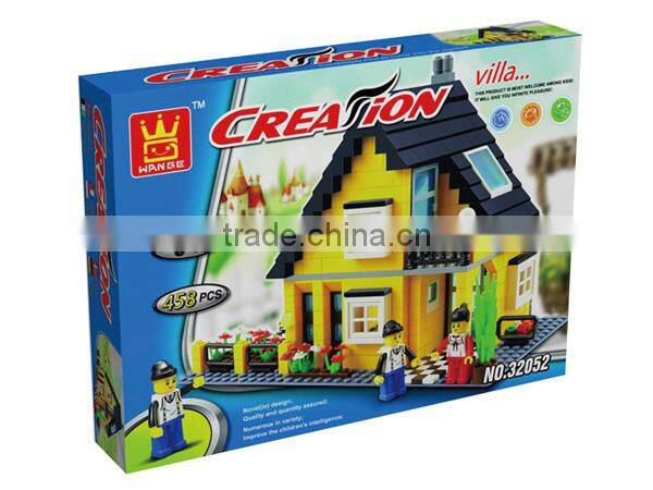 Child creative educational building sets puzzle house villa toys