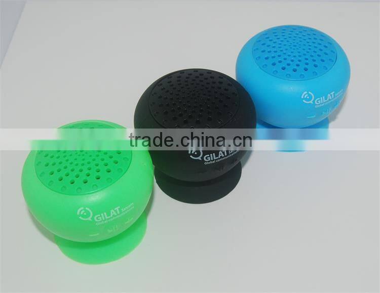 Silicon Mini Handfree Stereo Bluetooth Wireless Sucker Speaker for Mobile Phone