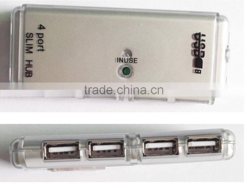 China origin best portable slim promotion gift crystal 2.0 mini 4 port hubs