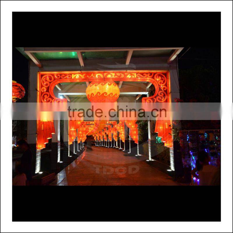 new year red lanterns corridor lighting