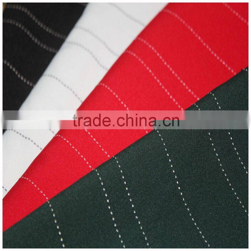 2016 fashion design polyester rayon stripe fabric for grement