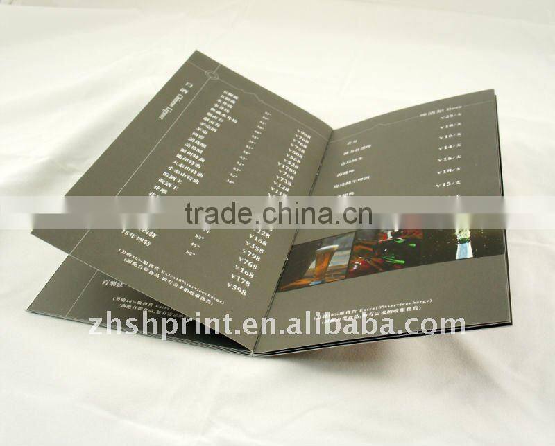 red wine menu printing service