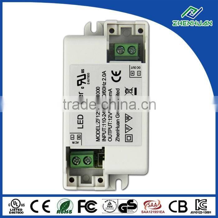 LED street light driver 12V 1000mA AC/DC led driver with white case