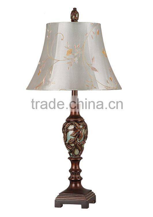 Traditional resin floral buffet lamp,America style lamp