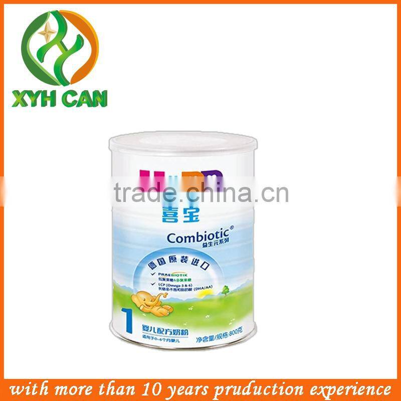 airtight tin cans / milk powder tin can / food safe tin can