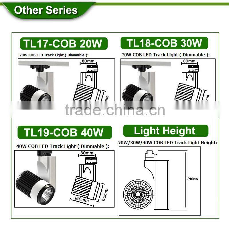 High quality dimmable led track light 12W from shenzhen wholesale