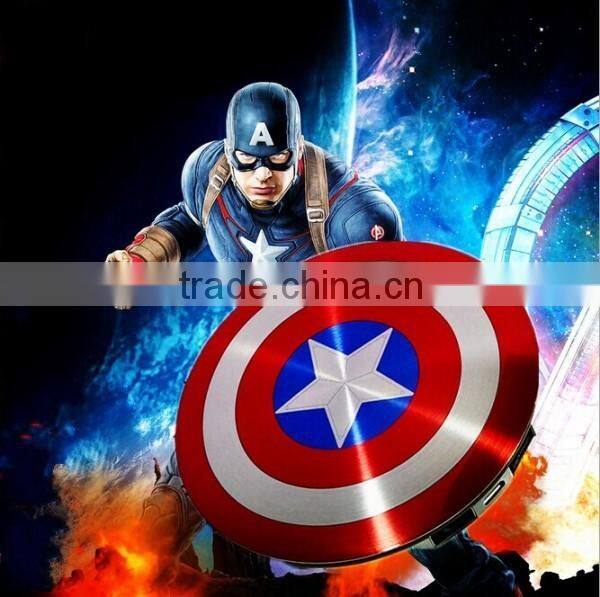 For samsung S6 edge QI wireless charger, for Samsung S6 edge Avengers edition Wireless charging pad Captain America Shield