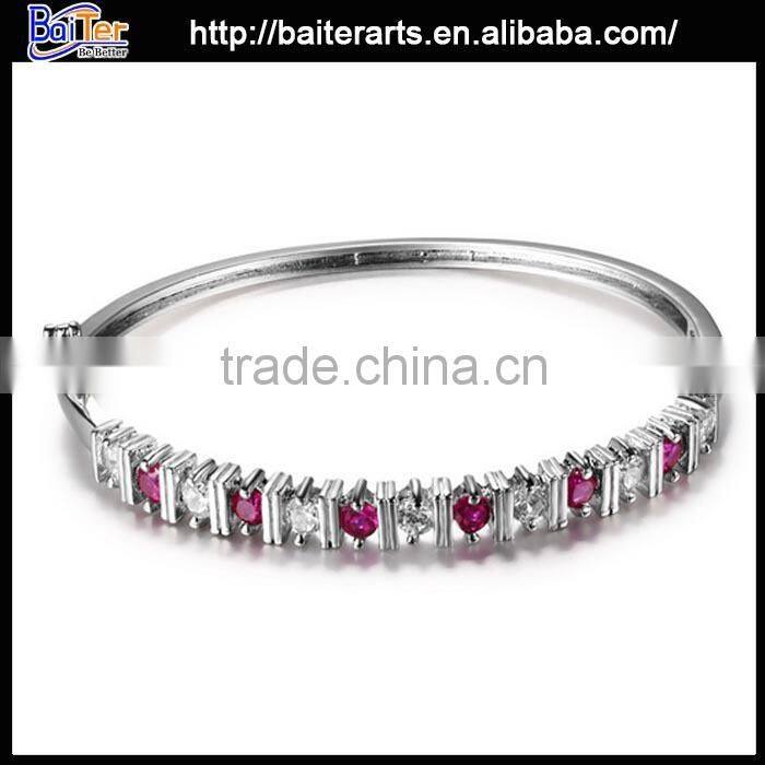 multi colors alloy copper women's gold covering bangles