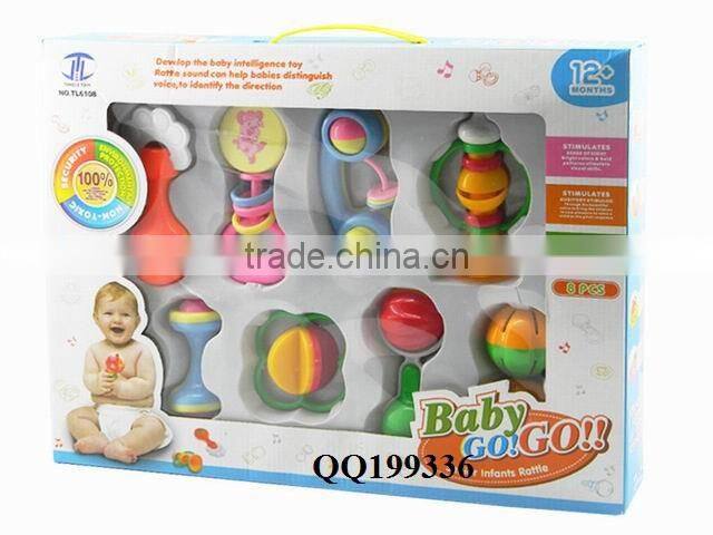 Lovely plastic baby toy rattle