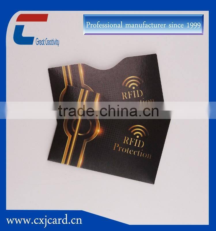credit card and passport imformation protection customized RFID blocking card sleeve