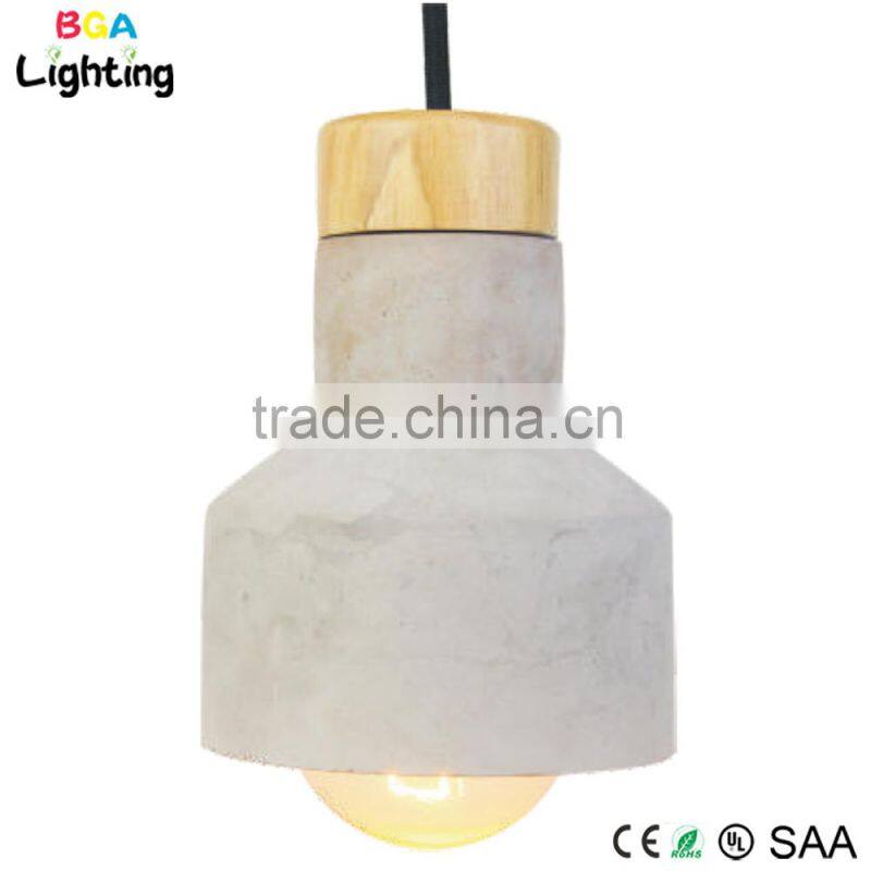 Concrete assembled sets ceiling pendant lights for indoor decoration