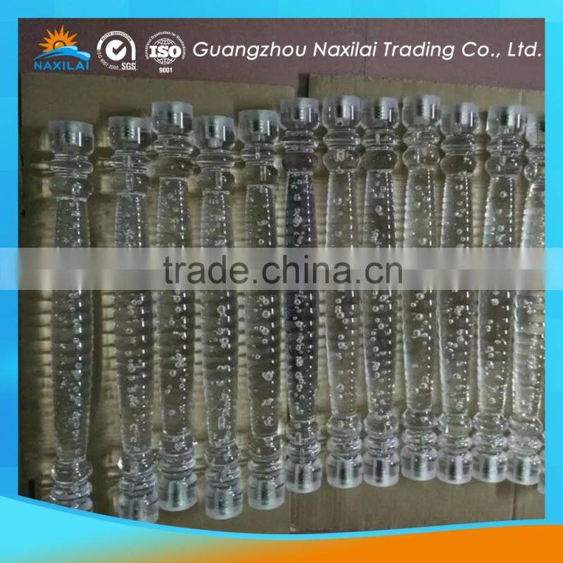 2016 hot sell acrylic stair post , 100% virgin material acrylic bench leg