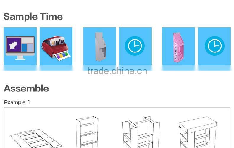 Customized Lovely Advertising Kids Snack Corrugated Display Stand For Promotion