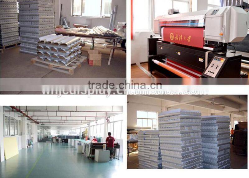 plastic steel roll up trade show display