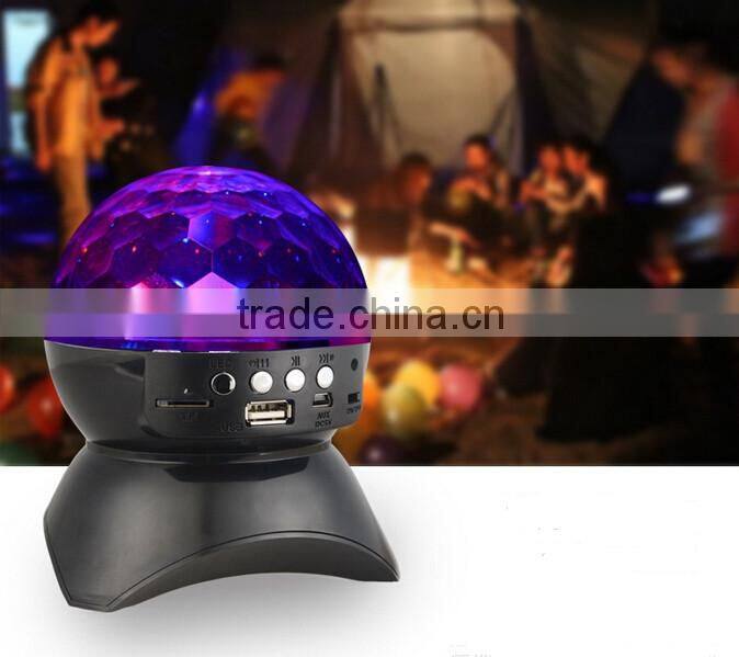 Colorful music mini portable wireless led bluetooth bluetooth speaker with fm radio mp3 speaker for Party KTV Disco DJ stage