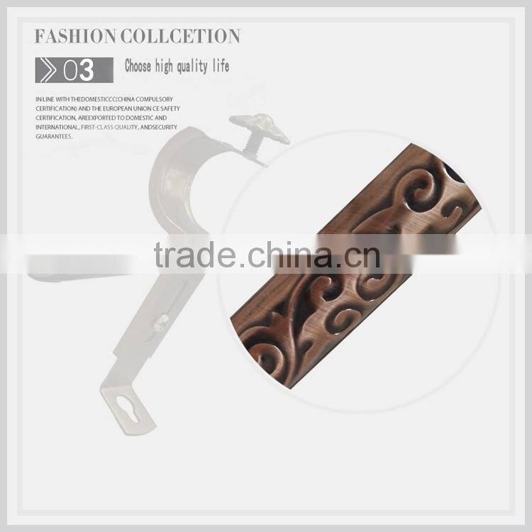 Classic rose crystal curtain finials, copper iron pipe ,curtain bracket
