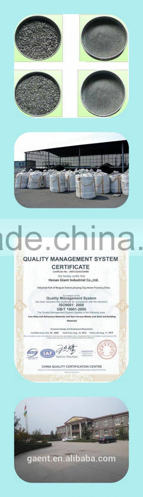 China manufacturer for high quality carbon additive with F.C:93%MIN