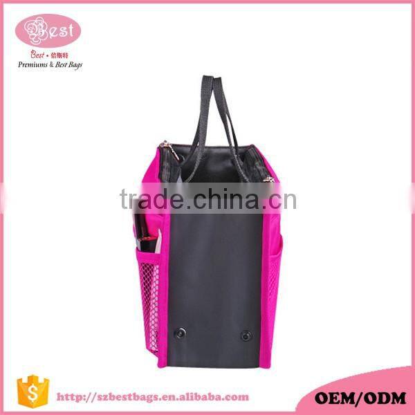 2016 Hot Sell Outdoor Travel Organizer Bag Folding Women Travelling Nylon Cosmetic Bag