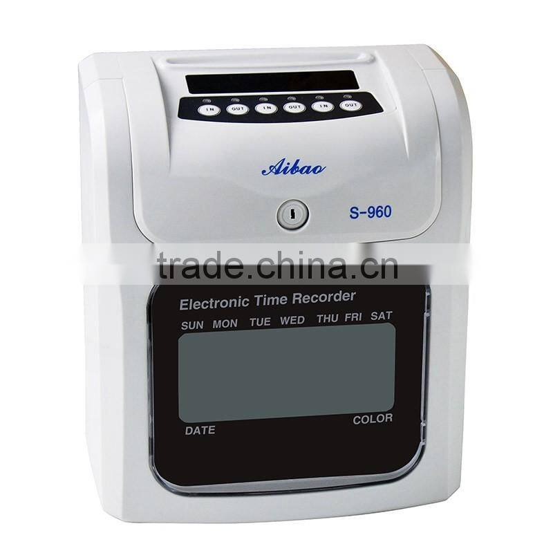 card punch time clcok attendance machine