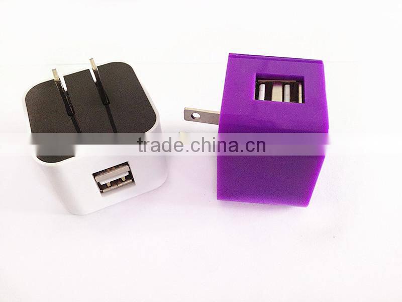 Factory wholesale US folding plug 5V 2A micro usb wall charger portable home wall charger for Samsung Table PC