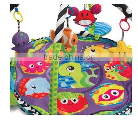 Cute turtle waterproof soft animal plush baby play mat