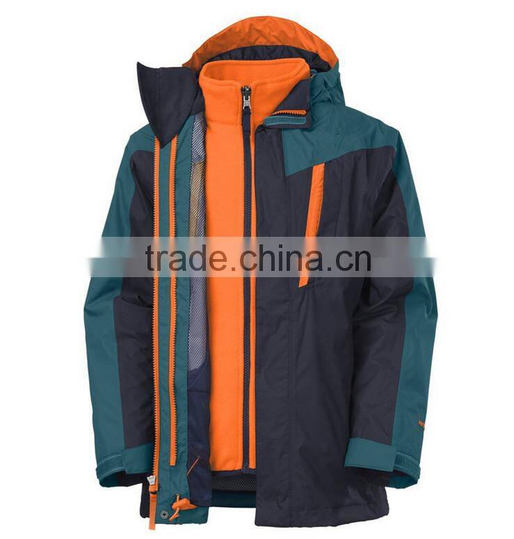 Men's Waterproof Mountain Jacket Fleece Windproof Ski Jacket