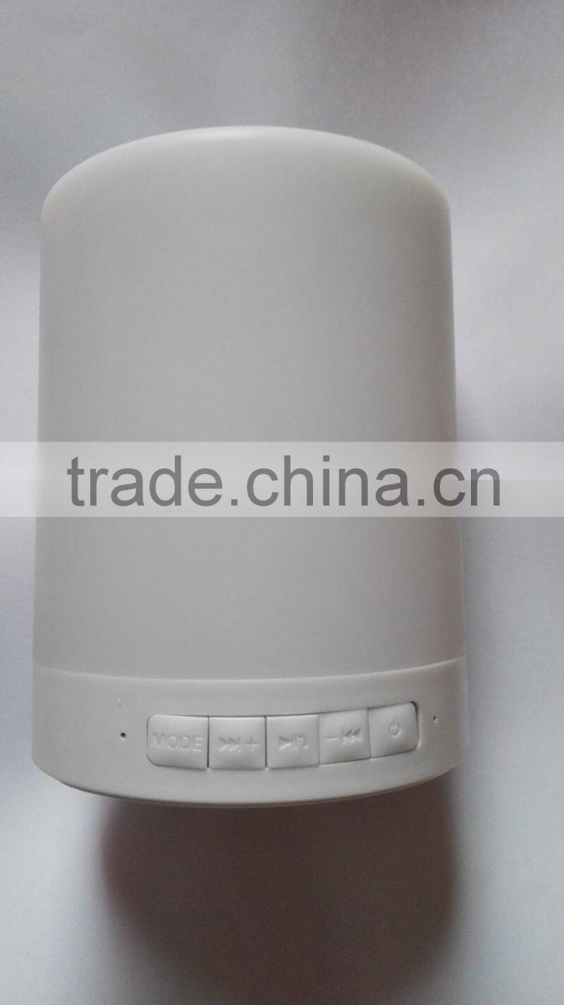 portable bluetooth 4.0 smart touch music light speaker with colorful light for iphone/android app