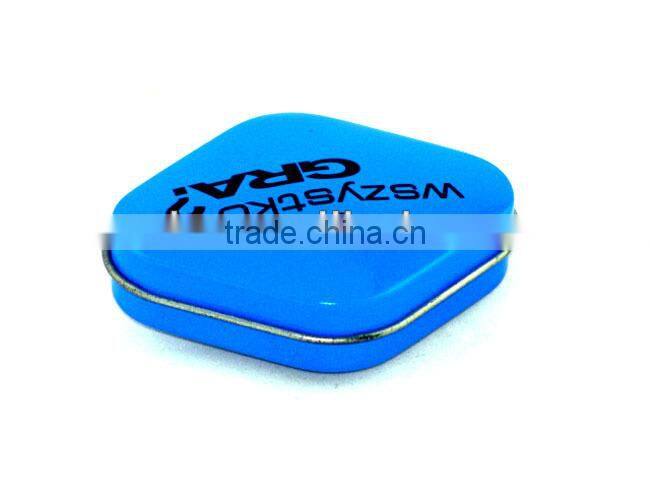 Wholesale cute packaging tin can for orange candies