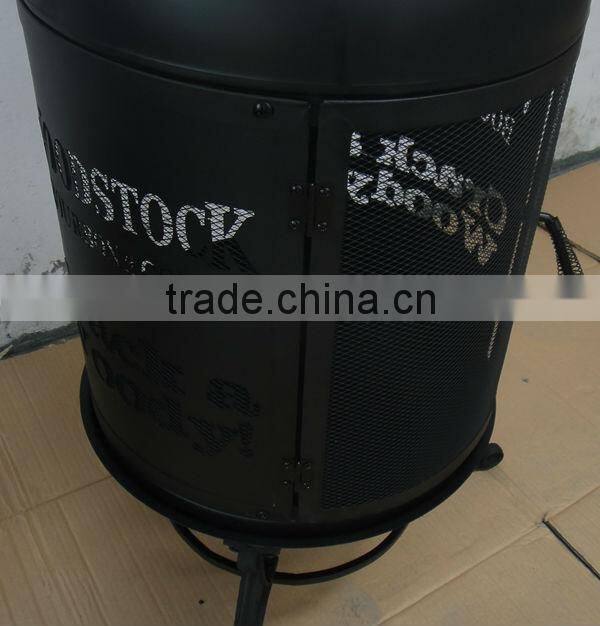 Heat resistant bottle shaped fire pit