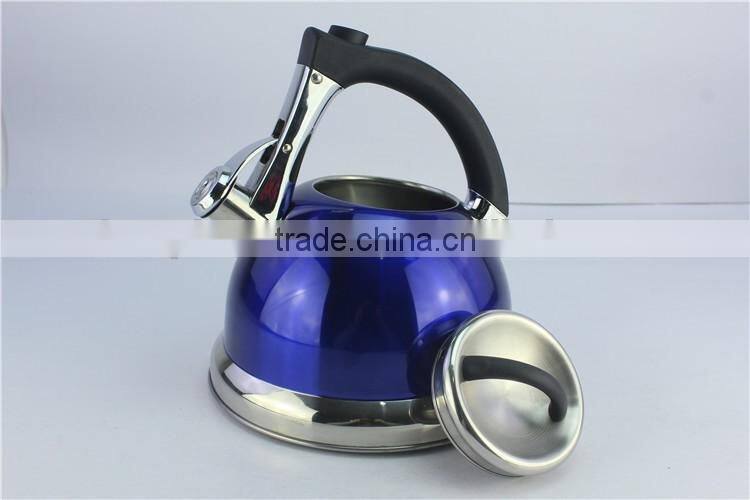 Colorful non-electric tea kettle stainless steel whistling kettle