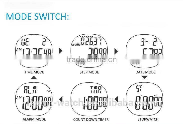 Pedometer Watch 3D Sensor Manual Use Pedometer Digital Pedometer