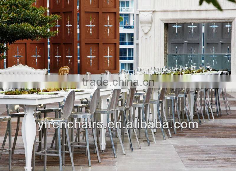 Plastic seats with wood leg chair/dining room home furniture