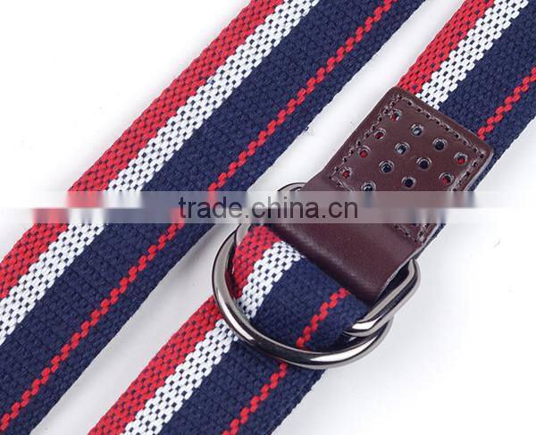 Deduction D Quality Woven Men And Women Cowboy Wild Striped Canvas Belt