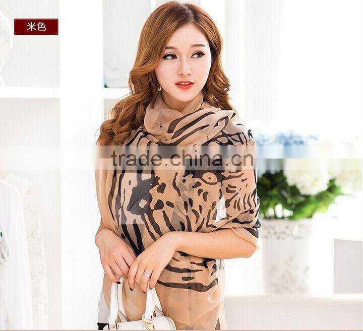 2016 Women Lady Fashion Chiffon Shawl Wraps Scarf Scarves