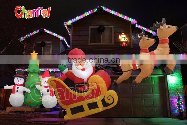 Best toys for 2016 Christmas gift Christmas Santa sleigh indoor decoration