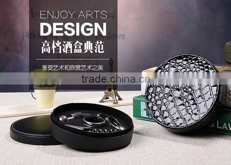 Promotional 5pcs metal stainless steel wine cocktail shaker bar tool set for gift