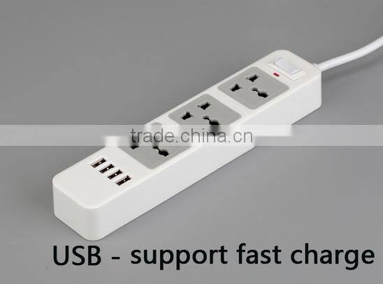 2500w power extension socket with USB charging port