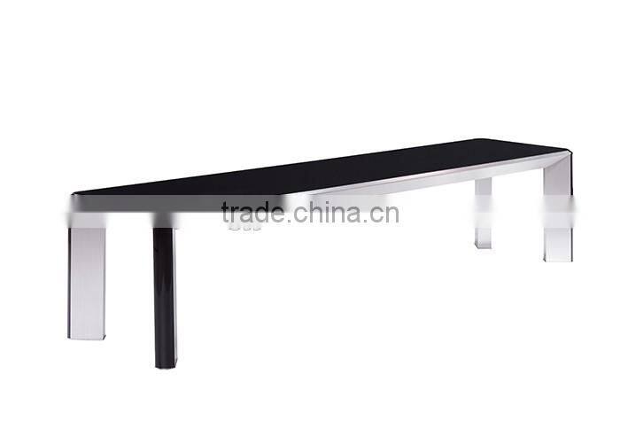 square glass dining table/glass dining table set for living room