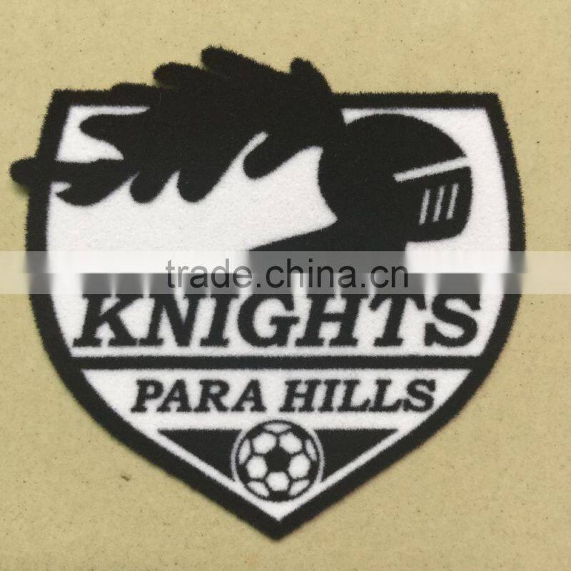 factory direct football team custom iron on patches iron on patch heat transfers for garment badge for jersey 3d custom patch