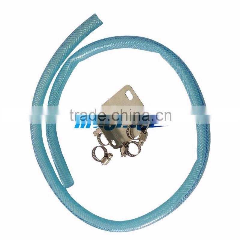 New Universal Car Racing Engine Oil Catch Tank Can Reservoir Red Round + Hose